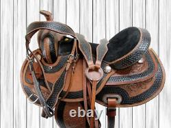 Used 15 16 17 18 Western Saddle Barrel Racing Pleasure Trail Horse Cowboy Tack