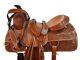 Used 15 16 17 18 Western Saddle Roing Ranch Horse Trail Pleasure Leather Tack