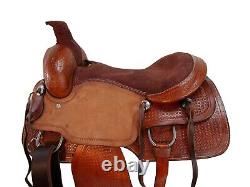 Used 15 16 17 Western Saddle Horse Pleasure Leather Roping Ranch Cowboy Tack Set