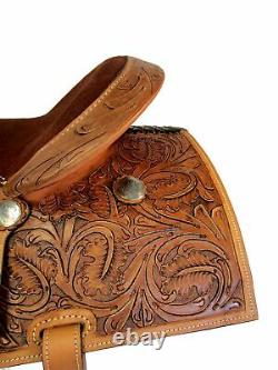 Used 15 16 Western Saddle Pleasure Rodeo Trail Show Horse Barrel Racing Tack Set