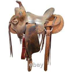 Used 15.5 Bob Marrs Ranch Saddle Code C155BMARRS3875