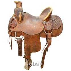 Used 15.5 HR Custom Made Ranch Saddle Code U155HRRAN12BSKBH