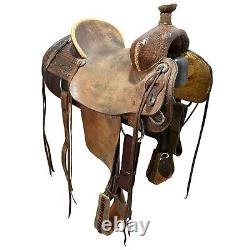 Used 15.5 HR Custom Made Ranch Saddle Code U155HRRAN12CB