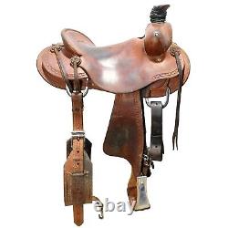 Used 15.5 Hal Evans Ranch Saddle Code U155HALEVANSRAN