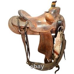 Used 15.5 Ron Carlton Ranch Saddle Code C155RCARLTON076