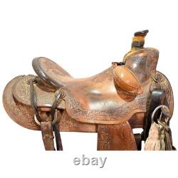 Used 15.5 Ron Carlton Ranch Saddle Code C155RCARLTON076