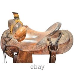 Used 15.5 Ron Carlton Ranch Saddle Code C155RCARLTON076