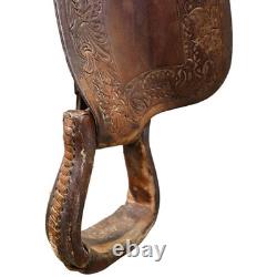 Used 15.5 Ron Carlton Ranch Saddle Code C155RCARLTON076
