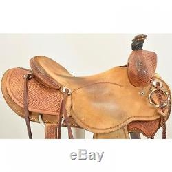 Used 15.5 Texas Ranch Outfitters Elite Ranch Saddle Code U155TRORANBOX14