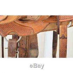 Used 15.5 Texas Ranch Outfitters Elite Ranch Saddle Code U155TRORANBOX14