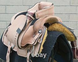 Used 15.5 Tough 1 Rough Out Western Roping Ranch Work Leather Horse Saddle