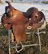 Used 15.5 Tooled Western Show Saddle Us Made Geidel's Custom Saddlery