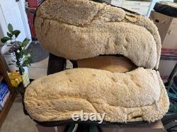 Used 15 Big Horn Leather Western Trail Saddle #139, Barrel Racing