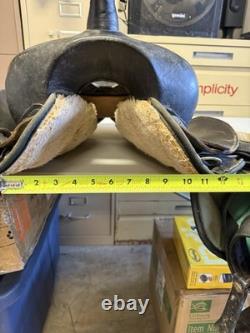 Used 15 Big Horn Leather Western Trail Saddle #139, Barrel Racing