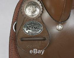 Used 15 King Series Krypton Brown Western Pleasure Trail Synthetic Horse Saddle