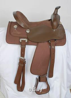 Used 15 King Series Krypton Brown Western Pleasure Trail Synthetic Horse Saddle