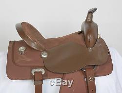 Used 15 King Series Krypton Brown Western Pleasure Trail Synthetic Horse Saddle