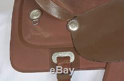 Used 15 King Series Krypton Brown Western Pleasure Trail Synthetic Horse Saddle