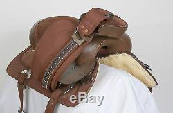 Used 15 King Series Krypton Brown Western Pleasure Trail Synthetic Horse Saddle