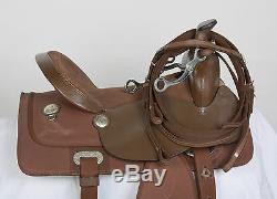 Used 15 King Series Krypton Brown Western Pleasure Trail Synthetic Horse Saddle