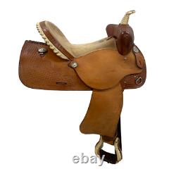 Used 15 Reg Bar Simco Western Barrel Saddle #5586-5