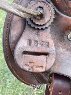 Used 15 Western Arabian tree saddle US made Orville Leather Company