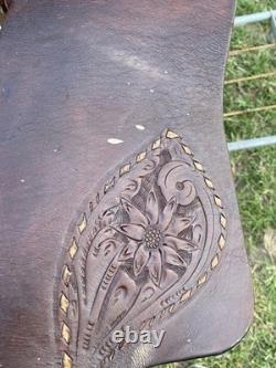 Used 15 Western Arabian tree saddle US made Orville Leather Company