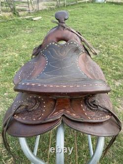 Used 15 Western Arabian tree saddle US made Orville Leather Company