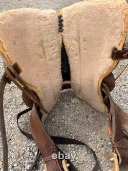 Used 15 inch FQHB Triple creek custom western saddle