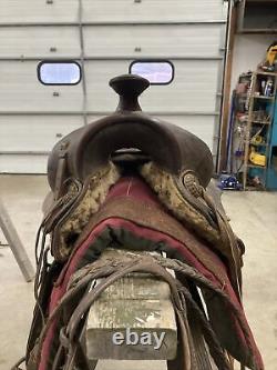 Used 15 inch western saddle, Bridle, and saddle Pad