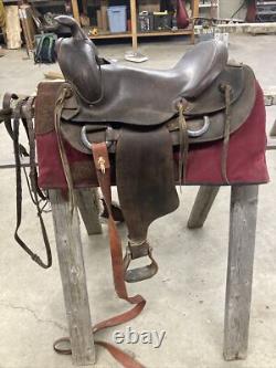 Used 15 inch western saddle, Bridle, and saddle Pad