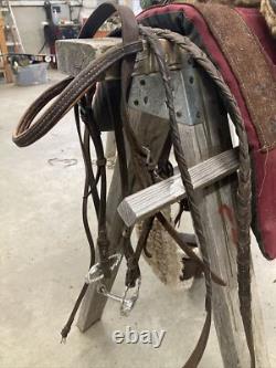 Used 15 inch western saddle, Bridle, and saddle Pad