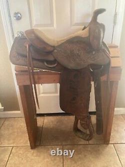 Used 15 western ranch trail saddle