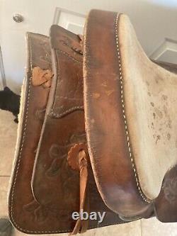 Used 15 western ranch trail saddle