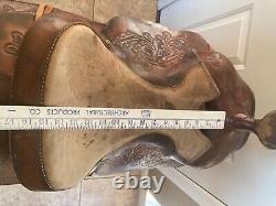 Used 15 western ranch trail saddle