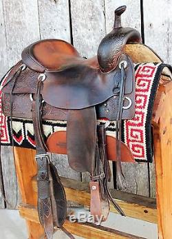 Used 16 1/2 Jim McNulty Cutting Saddle