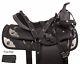 Used 16 17 18 Black Comfy Synthetic Western Pleasure Trail Horse Saddle Tack