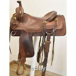 Used 16.5 Coat's Saddlery Ranch Cutter Saddle with BROKE TREE Code C165COATSRCBT