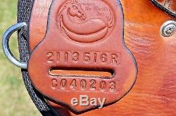 Used 16 About the Horse Cordura/Leather Western Pleasure Trail Saddle