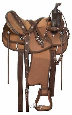 Used 16 All Purpose Western Pleasure Trail Comfy Cordura Horse Saddle