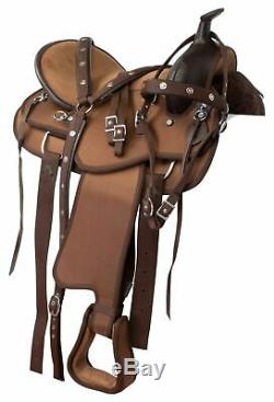 Used 16 All Purpose Western Pleasure Trail Comfy Cordura Horse Saddle