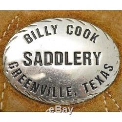 Used 16 Billy Cook Saddlery Team Roping Saddle Code U16BCOOKTR12FL