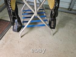 Used 16 Black leather Parade Saddle Silver Conchos All the Way Around it