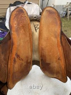 Used 16 Buena Vista gaited horse plantation saddle withWestern rigging