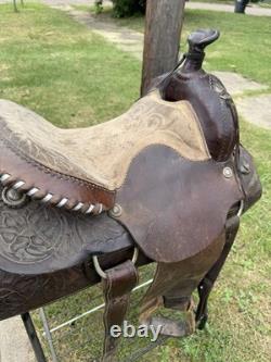 Used 16' Horse Saddle With Stand