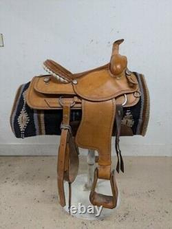 Used 16 Inch Billy Shaw western Roping Saddle 906-8874