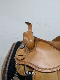 Used 16 Inch Billy Shaw western Roping Saddle 906-8874