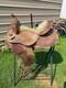Used 16 Silver Royal Cactus Western Barrel Saddle