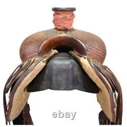 Used 16 Teskey's Cowboy Collection Ranch Roping Saddle Code U16TESKRAN14DW