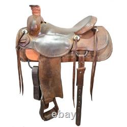Used 16 Teskey's Cowboy Collection Ranch Roping Saddle Code U16TESKRAN14DW